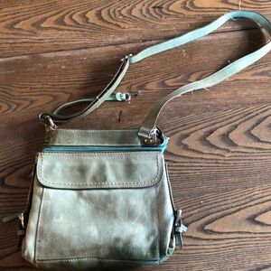 Turquoise leather Fossil Purse